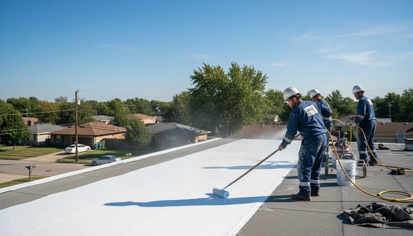 Commercial roof coating in Neches, TX near me